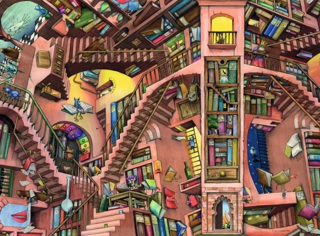 Rejtélyes Könvyvespolc puzzle 500 darab