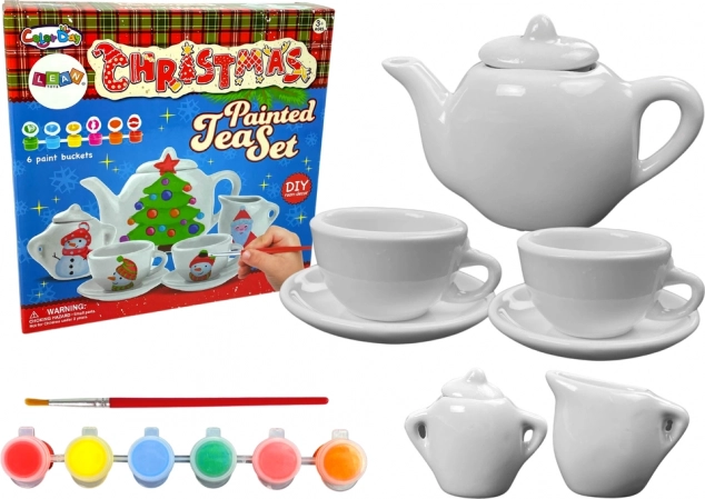Coffret de Noël pour peindre sa propre porcelaine pour enfants