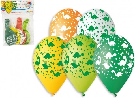 Ballons gonflables Dinosaures 5 pièces