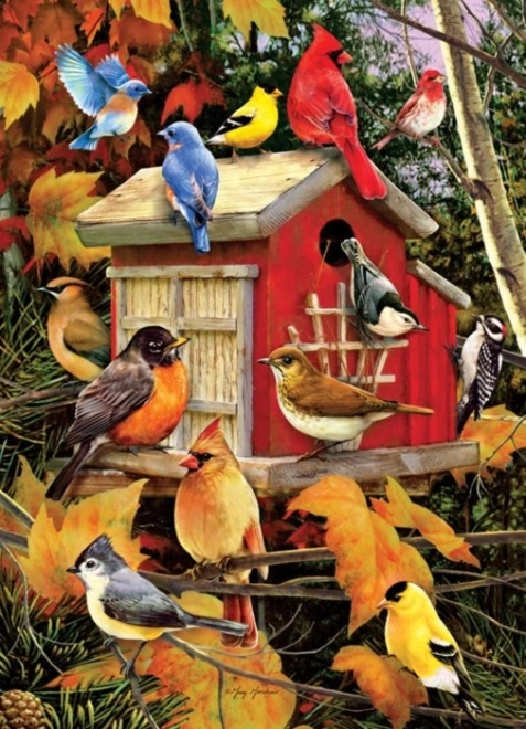 Puzzle Casetta per Uccelli d'Autunno 1000 Pezzi Cobble Hill