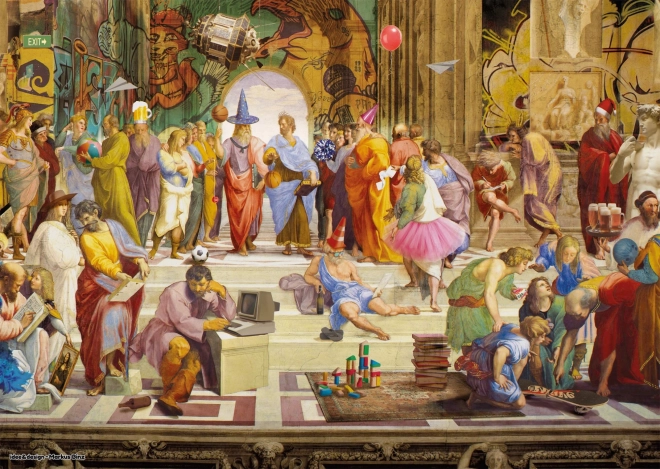 Schmidt Puzzle Art&Fun: Athéni Iskola 1000 darab