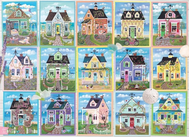 Puzzle Case sul Mare COBBLE HILL 1000 Pezzi