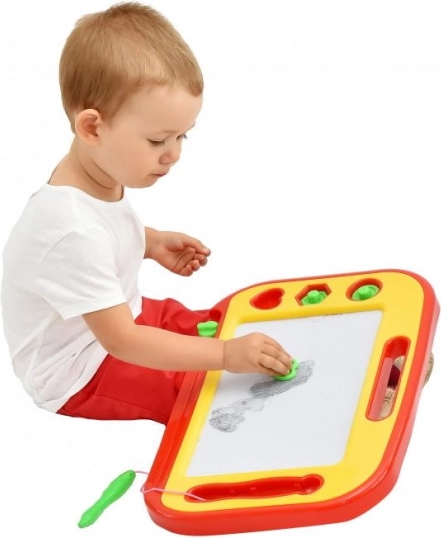Magnetische Zeichentafel mit Stift und Stempeln
