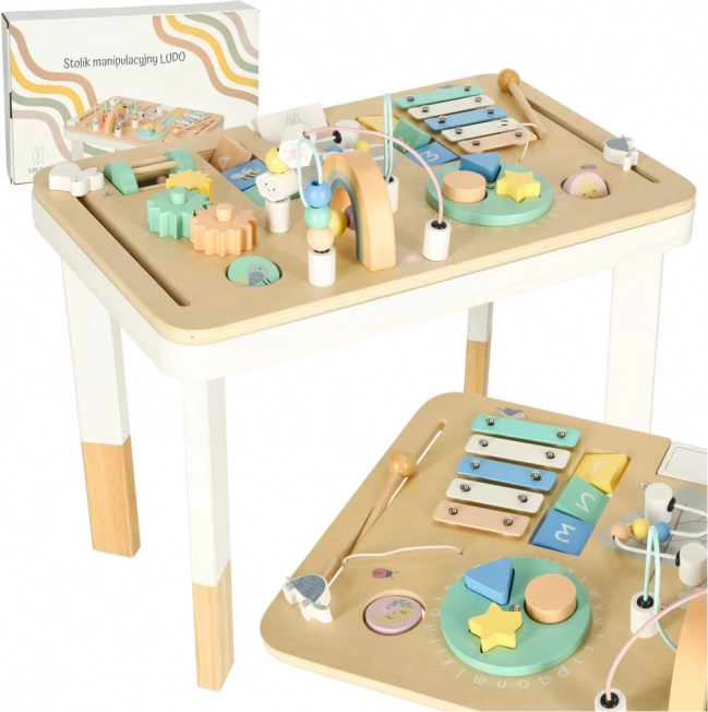 Children's Montessori activity table LULILO LUDO – mint