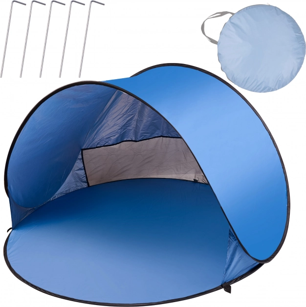 Samodejno samorazpirajoč plažni šotor XL 146 × 146 cm s torbo