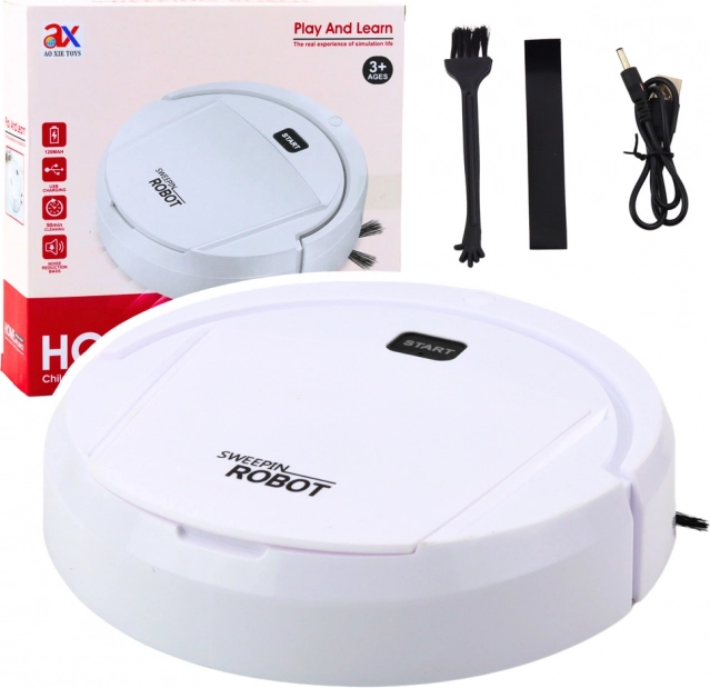 Robot jouet de nettoyage pour enfants blanc
