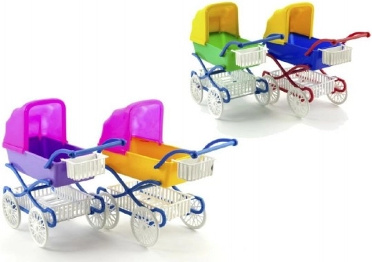 Plastisk dyb dukkevogn 21 cm