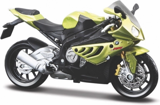 BMW S 1000RR motorkerékpár modell tartóval 1/18
