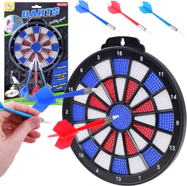 Cible de fléchettes Trezní avec 3 fléchettes
