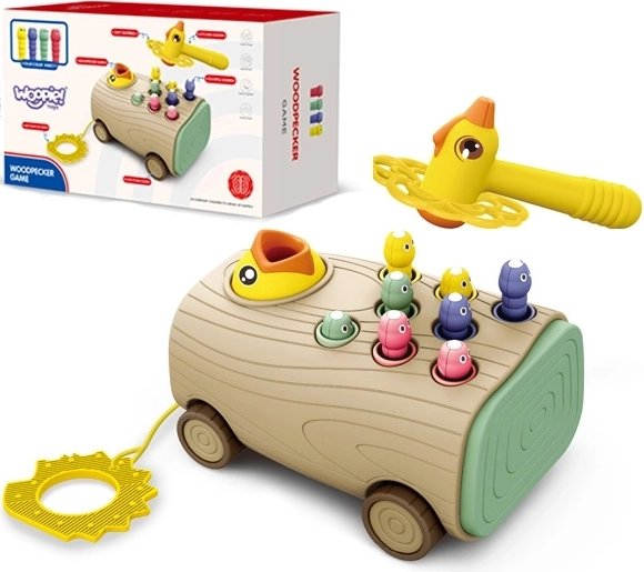 Jouet en bois WOOPIE pour enfants - marteau et jeu magnétique