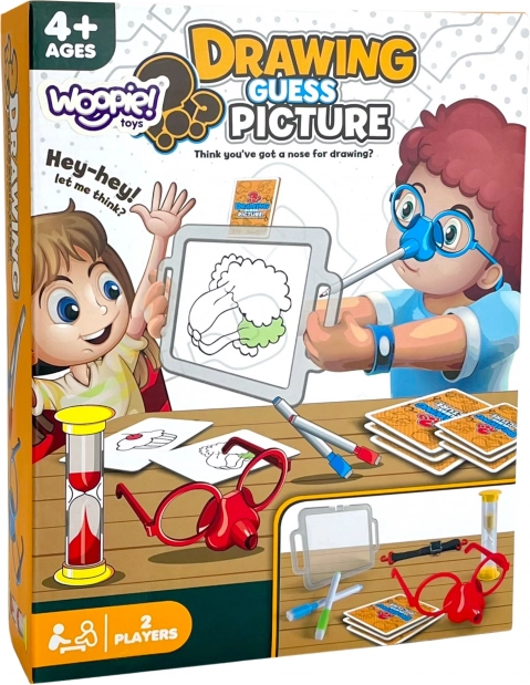 Gioco Woopie Disegna e Indovina l'Immagine - disegno con il naso
