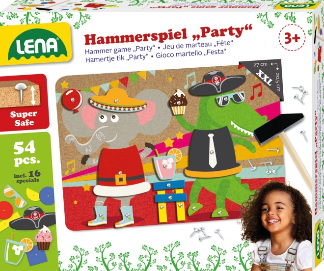 Jeu de marteau en liège coloré pour enfants