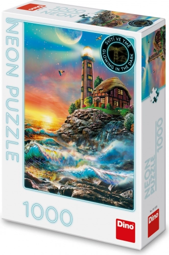 Neonové Puzzle Maják 1000 Dílků