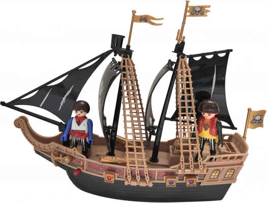 Pirate ship with figures and light and sound effects 30 cm