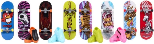 Hot Wheels Fingerboard und Schuhe 8 Stk