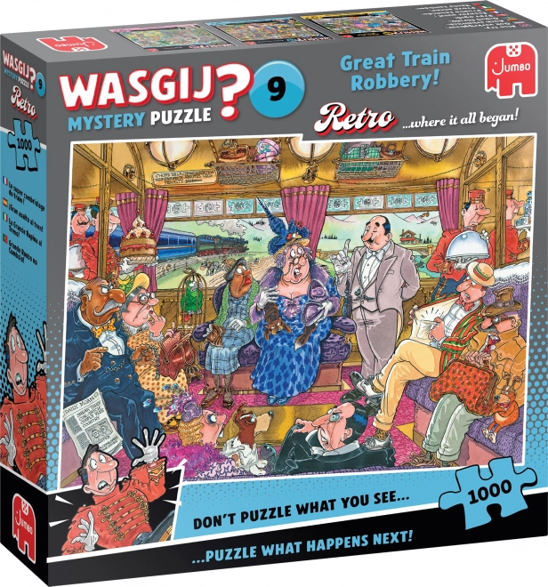 JUMBO Wasgij Mystery 9 nagy vonatrablás 1000 darab