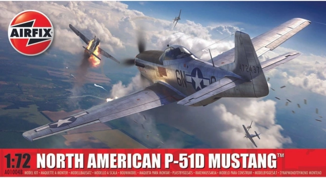 Plastični modelarski komplet zrakoplova NORTH AMERICAN P-51D MUSTANG 1/72