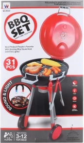 Barbecue giocattolo per bambini con effetti a batteria