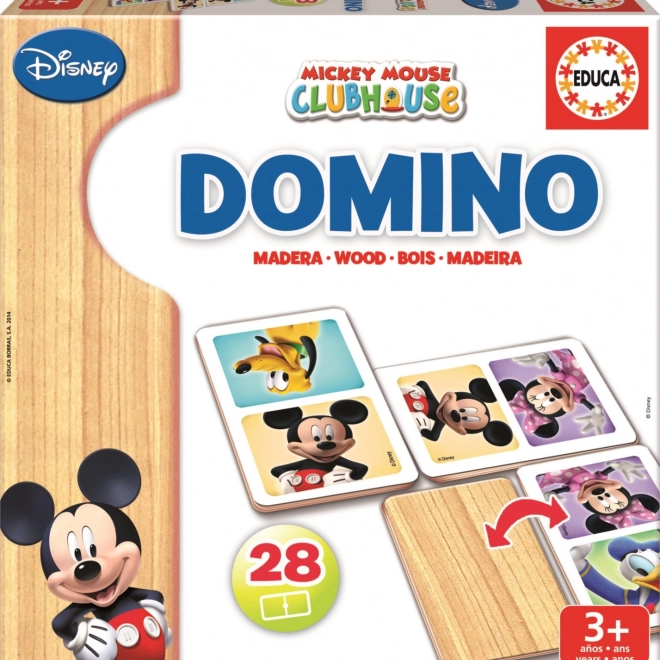 Holzdomino Mickey und Minnie