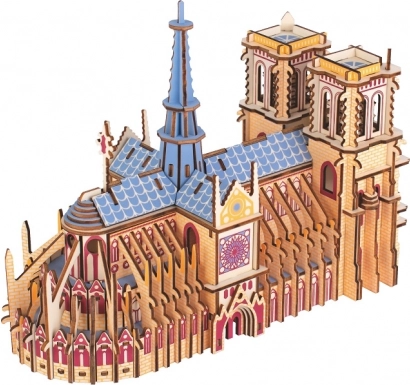 Drevené 3D puzzle Katedrála Notre-Dame