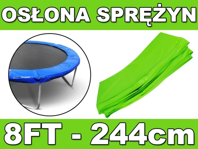 SkyRamiz Green Trampoline Spring Protection Collar 244cm