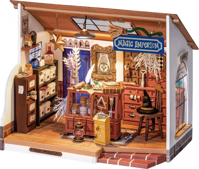Robotime Rolife DIY Mini House Mystic Witch Kiki’s Shop with LED