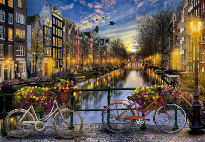 Puzzle Romantický Amsterdam 2000 dielikov