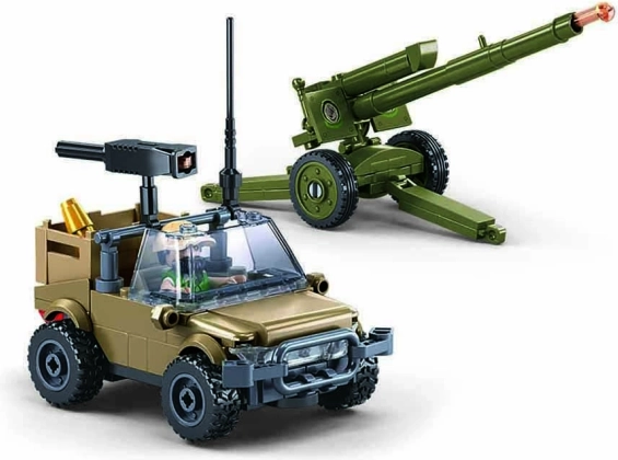 Sluban Army Haubica i Vozilo Konstruktorski Set