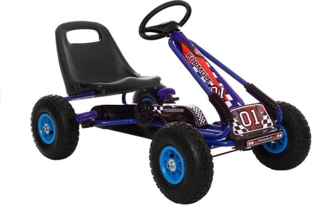 Tret-Gokart A-15 mit Luftreifen – Blau