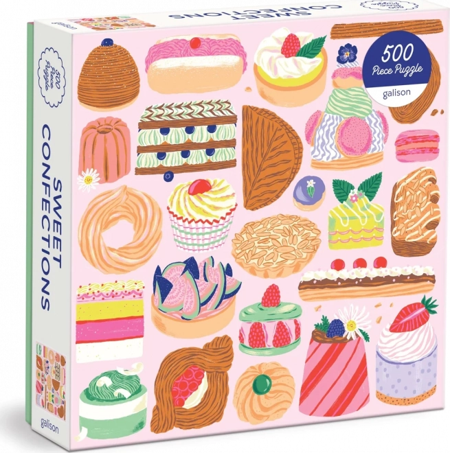 Square Puzzle Sweet Confections 500 Pieces GALISON