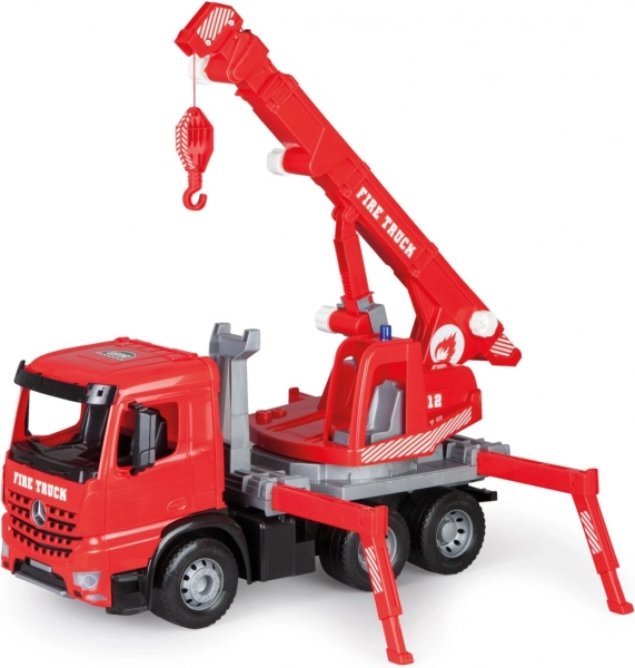 Lena autožeriav Mercedes Actros červený 70 cm