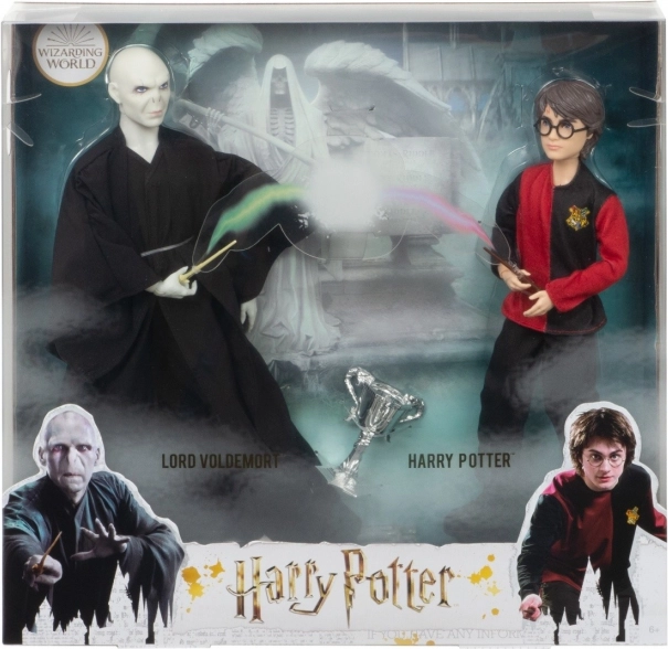 Dukkesæt HARRY POTTER og Lord Voldemort med Tretroldmandspokalen