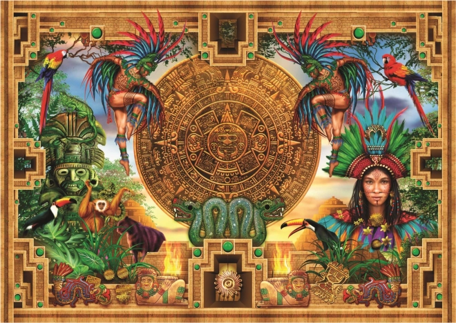 Puzzle Aztécko-Mayské Propojení 2000 Dílů