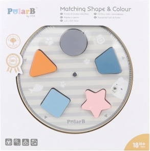 gioco educativo in legno Polarb – classificazione di forme e colori