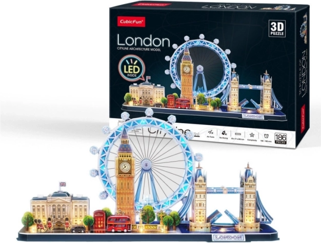 Puzzle 3D Cityline LONDYN z oświetleniem LED