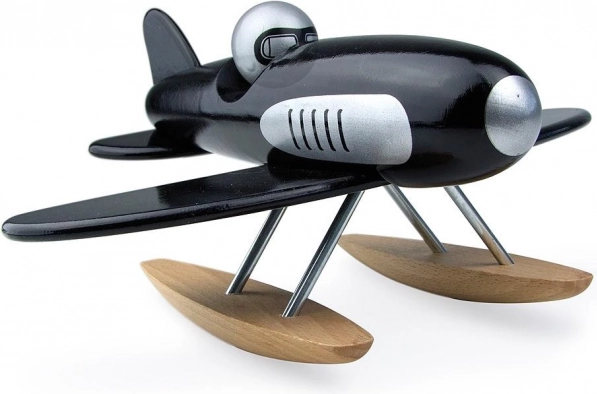 Vilac Black Wooden Seaplane