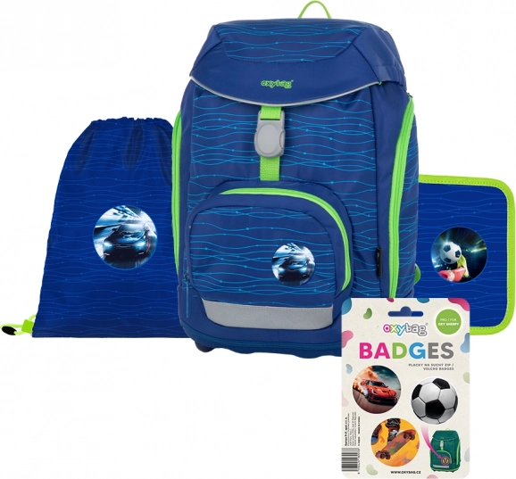 školní set OXY Sherpy Blue 4dílný