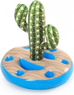 Bestway portabicchieri gonfiabile a forma di cactus per piscina