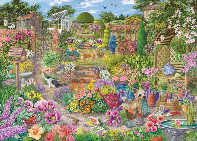 Puzzle Rozkvetlá zahrada 1000 dílků od Gibsons