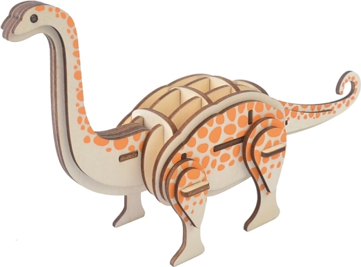 Woodcraft drewniane puzzle 3D brontozaur