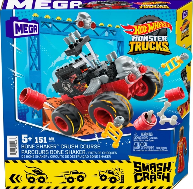 Hot Wheels Monster Truck Set Costruzione 151 pz Auto + Rampa
