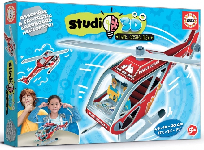 Educa 3D model spasilačkog helikoptera