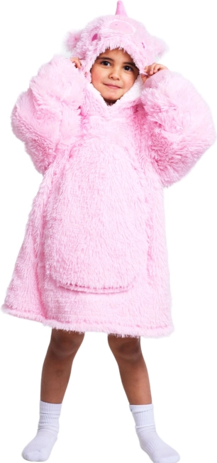 Cozy Noxxiez Warm Hooded Wearable Blanket – Unicorn – for Kids 3–6 Years