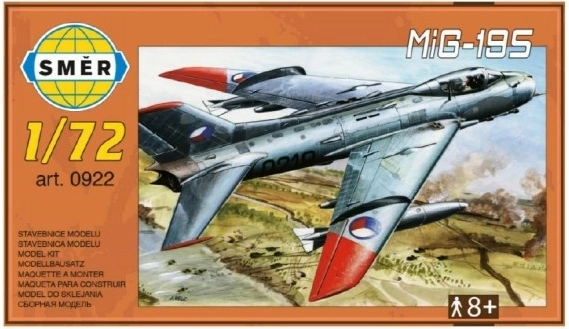 MIG-19S repülőgép makett 12,5 × 18 cm dobozban