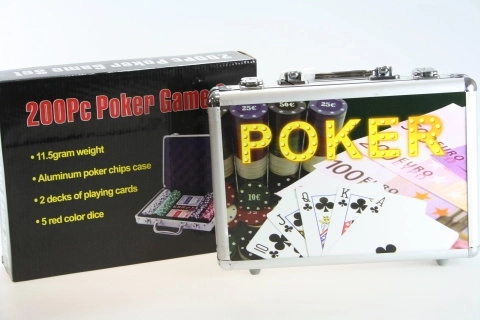 zestaw do pokera w aluminiowej walizce 200 elementów