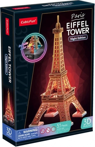 Puzzle 3D LED Edizione Notturna: Torre Eiffel