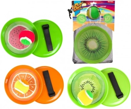 Lambáda Catch Ball jeu – balle avec velcro, design fruit, 18 cm