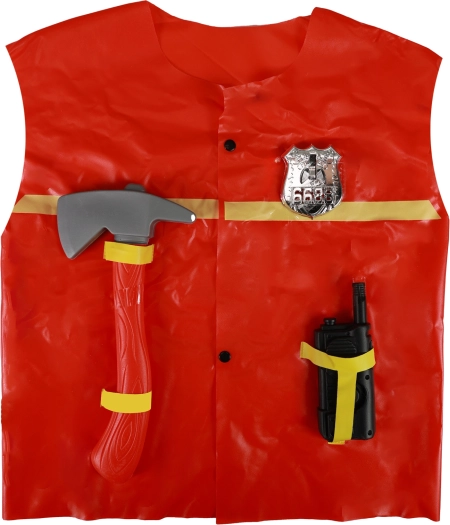 Kinder-brandweervest met accessoires