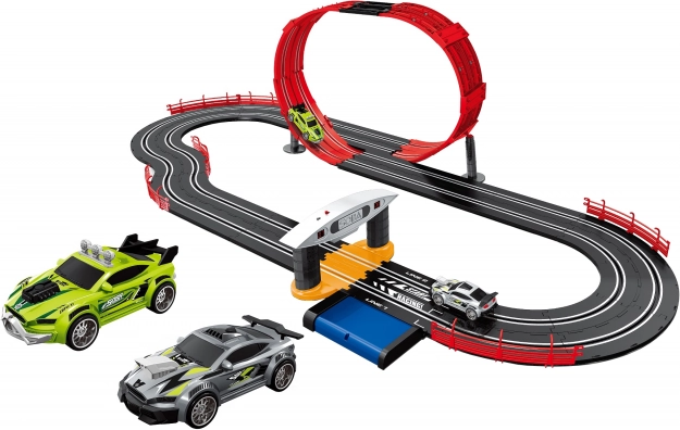 slot car track with loop 560 cm for 2 cars