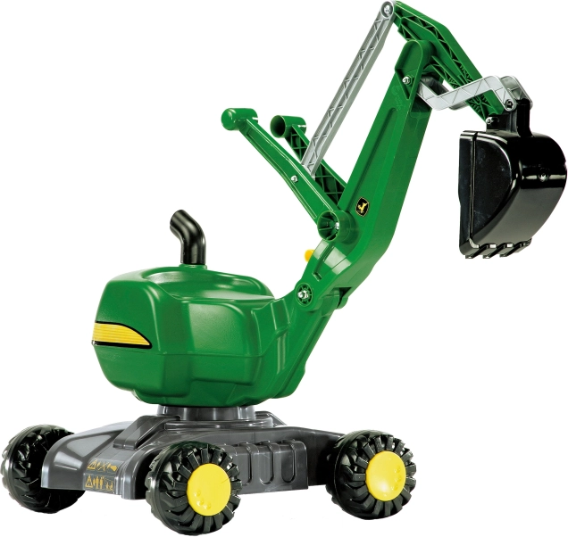 børne pedalgravemaskine kran Rolly Toys John Deere – grøn